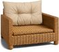 Coussin Meubles de jardin - Coussin de dossier 40x60 cm Dossier Rotin Idéal pour balcon terrasse salon de jardin extérieur confort rembourrage épais durable Beige
