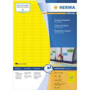 HERMA 4237 - Etiketten - geel
