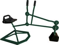AXI Justin Graafmachine voor Zandbak – Groen/zwart – 360° Draaibare Speelgraafmachine – Stalen Graafmachine voor Kinderen – Zandbak Speelgoed – Vanaf 3 Jaar