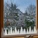 Inge-glas Inge Christmas Sneeuwrand - 2x - wit - polyester - 100 x 16 cm - ijspegel versiering - Winterdecoratie