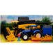 Merkloos New Ray Holland Cr9090 Cargo Jig + New Holland Trailer Tractor 1/32° 05765 Green