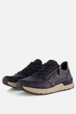 Rieker Lage Sneakers Leer Blauw - Maat 39