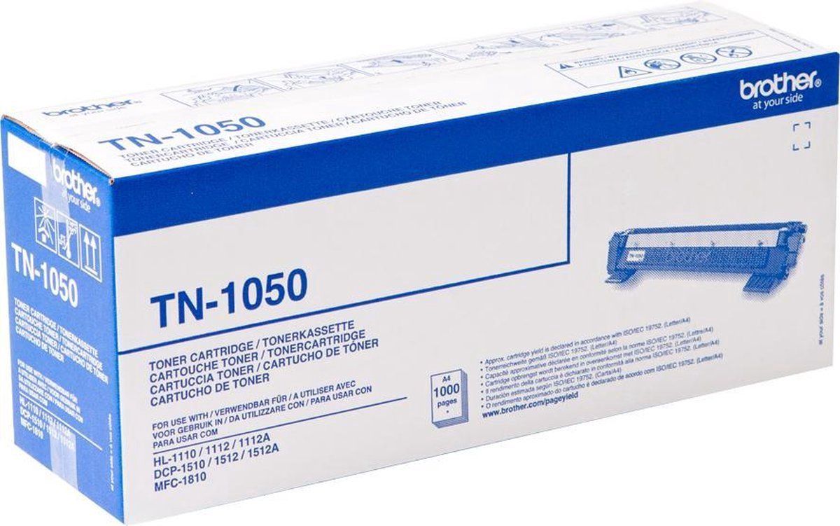Brother TN-1050 - Toner Cartridge - Zwart - Origineel