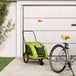 Maison Exclusive - Remorque à vélo pour chien, vert, en tissu Oxford et métal