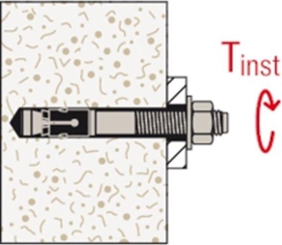 Fischer FAZ II 12/50 Doorsteekanker - M12 x 150mm (20st)