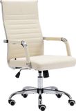 CLP Amadora Bureaustoel - Ergonomisch - Creme Stof