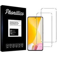 Phonillico® Gehard glas voor Xiaomi 12 Lite [Pack 2] Screenprotector van glasfilm