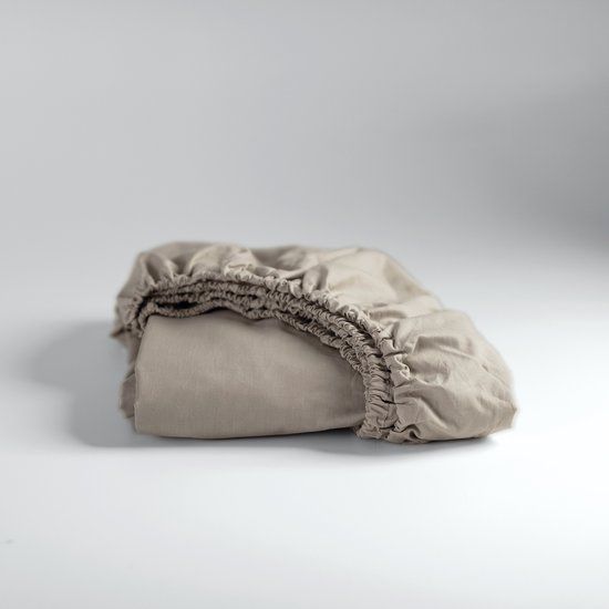Cinderella Hoeslaken - 90x220 cm - Taupe - Katoen
