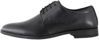 Next Heren Egaal Leren Derby Schoenen Zwart