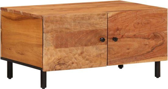 vidaXL Salontafel 80x50x40 cm massief acaciahout