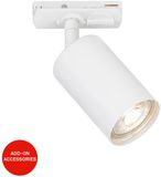 Briloner Rail - Railverlichting uitbreiding opbouwspot - draaibaar spot - met GU10 fitting - excl- lichtbron - 13.8 cm - wit