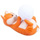 WONDEE Lamp voor kinderkamer, kat, siliconen, nachtlampje voor kinderen en pasgeborenen, cadeau voor jongens en meisjes, doopcadeau voor jongens en meisjes