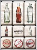 Nostalgic Art Magneet set Coca-Cola Bottle Timeline