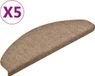 vidaXL - Trapmatten - Zelfklevend - 5 stuks - 65x21x4 cm - Beige
