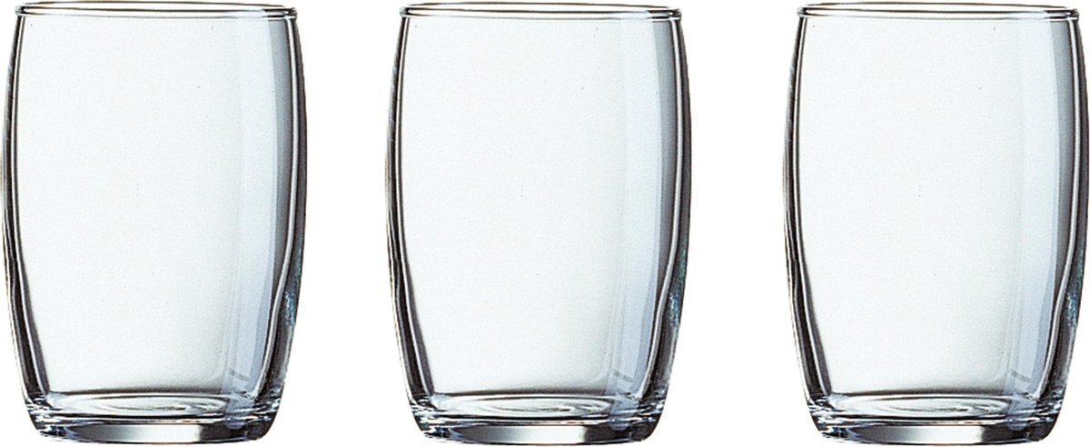 ARCOROC 24x Stuks waterglazen/drinkglazen transparant 160 ml - Glazen - Drinkglas/waterglas/sapglas