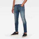 G-Star 3301 Slim Heren Jeans Vintage Medium Aged Katoen Elastomulti-ester Elastaan
