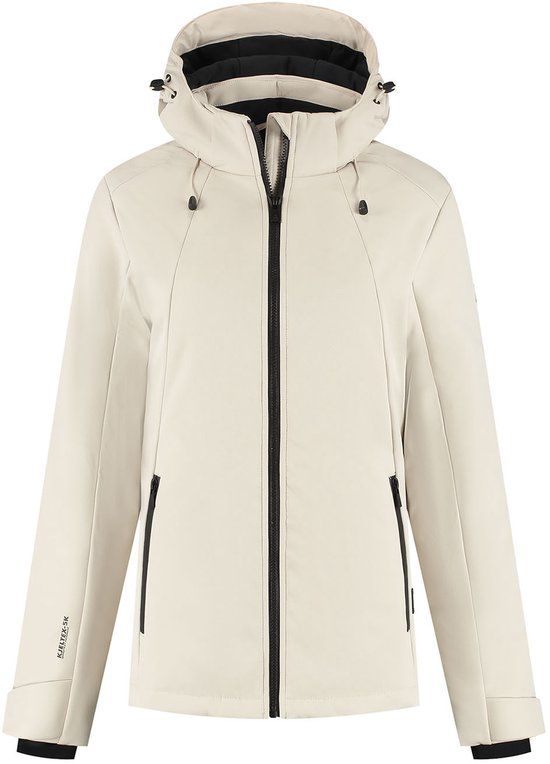 Kjelvik Karlijn Dames Outdoorjas - Sand - Maat 40 - Dames - Herfst/Winter 2025