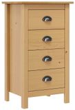 vidaXL Dressoir Hill 46x35x80 cm massief grenenhout