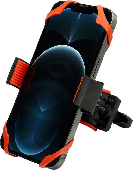 MMOBIEL Telefoonhouder voor Fiets/ Scooter/ Motor - Verstelbaar - Rood - Geschikt voor Smartphones