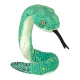 Wild Republic Coilkins Vipera bossige groene pluche 30 cm gevuld met gerecyclede waterflessen