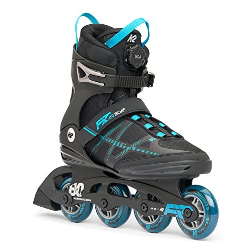 K2 F.I.T. 80 BOA inlineskates voor heren - Zwart/blauw - EU 39.5