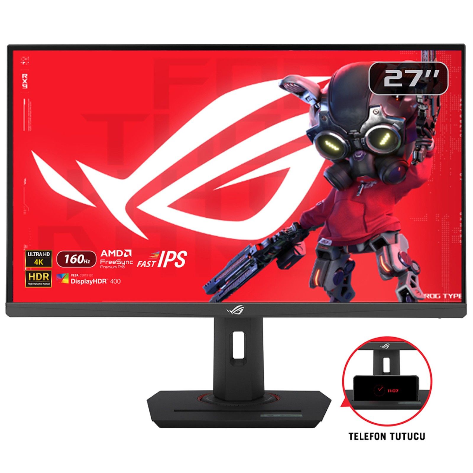 ASUS ROG Strix XG27UCS 27" 4K UHD IPS Gaming Monitor - 160Hz, USB-C, G-Sync Compatible