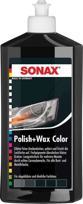 Sonax Polish & Wax Zwart 500ml - 296100