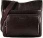 MANDARINA DUCK Leren schoudertas Mellow Leather Crossover Bag Espresso donkerbruin