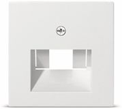 GIRA 0270 03 UAE-, IAE-, ISDN-contactdoos Afdekking System 55, Standaard 55, E2, Event, Event Clear, Event Opaque, Esprit, ClassiX Zuiver wit glanzend