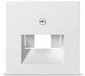 GIRA 0270 03 UAE-, IAE-, ISDN-contactdoos Afdekking System 55, Standaard 55, E2, Event, Event Clear, Event Opaque, Esprit, ClassiX Zuiver wit glanzend