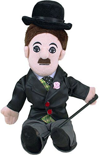The Unemployed Philosophers Guild Charlie Chaplin Little Thinker - 11" Plush Doll for Kids and Adults