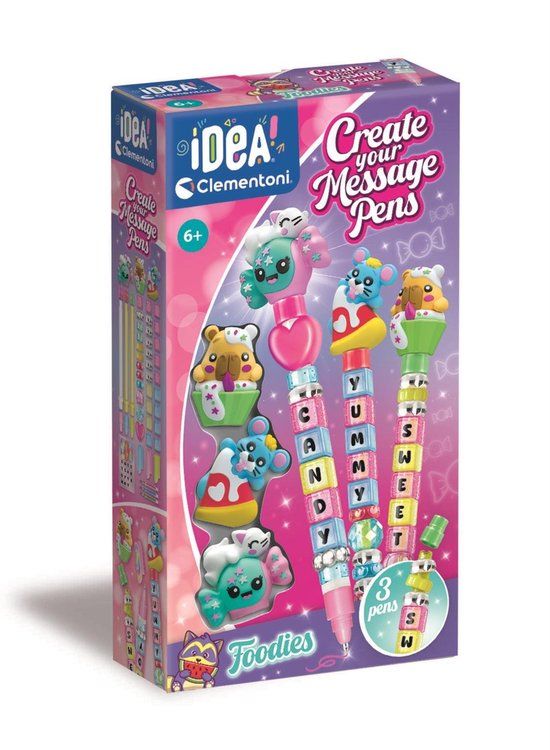 Clementoni Create Your Message Pen Foodies - Knutselpakket