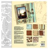 Ursus Premium Glitter Collection Nostalgie, ca. 30,5 x 30,5 cm, 6 vellen papier, 1 Die-Cut en 1 chipboard