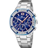 Lotus Unisexhorloge 18872/2 Zilverkleurig Staal Blauw