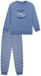 SCHIESSER Pyjama lang Gestreept Blauw-grijs Katoen Kinderen Maat 104