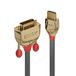 Lindy HDMI / DVI Aansluitkabel [1x HDMI-stekker - 1x DVI-stekker 18+1-polig] 15 m Goud