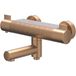 IVY Pact Robinet de thermostat de bain apparent avec bec de baignoire rétractable et inverseur - Cuivre mat brossé PVD