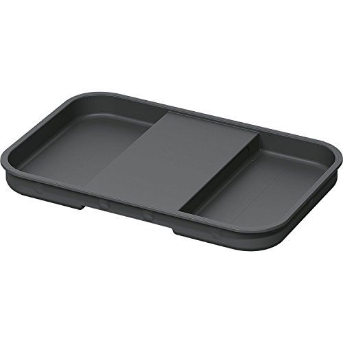 NINKA 5001.11 41514 enkele deksel eins2top klein, dekselplaat voor afvalcontainer 4,2/5,5/8 liter, kunststof donkergrijs, zilver