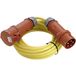 as - Schwabe 60716 CEE-Verlängerung 400V / 16A, 25m K35 AT-N07V3V3-F 5G1,5 mit Phasenwendestecker, gelb, IP44 Aussenbereich