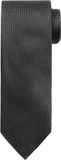 Suitable zijden stropdas Antraciet - Effen - Heren das - Breedte: 7 cm -