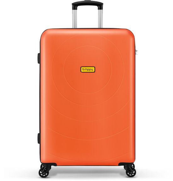 BHPPY Reiskoffer groot 76x49x29cm - Lichtgewicht koffer met 95L inhoud - Reiskoffer met wielen - Veilig cijferslot - Dutch Orange