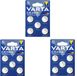 Varta LITHIUM Coin Batterijen CR2016 Blister - 3 x 5 stuks - Voordeelverpakking