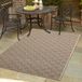 Tapis robuste à motif à carreaux, beige/noir, 160 x 230 cm
