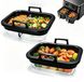 Omgoods - Doublure en verre réutilisable pour Airfryer, pour une préparation de repas efficace