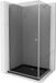 Mexen Pretoria cabine de douche articulée 70 x 90 cm, graphite, chrome + receveur de douche plat, noir