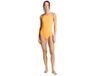 Adidas 3 Stripes High Neck 2-way Straps Peachsoft Zwemkleding Oranje 38 Vrouw