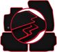 CARLUX-RED automatten voor Ford Mondeo MK5 sedan, stationwagen (2015-)