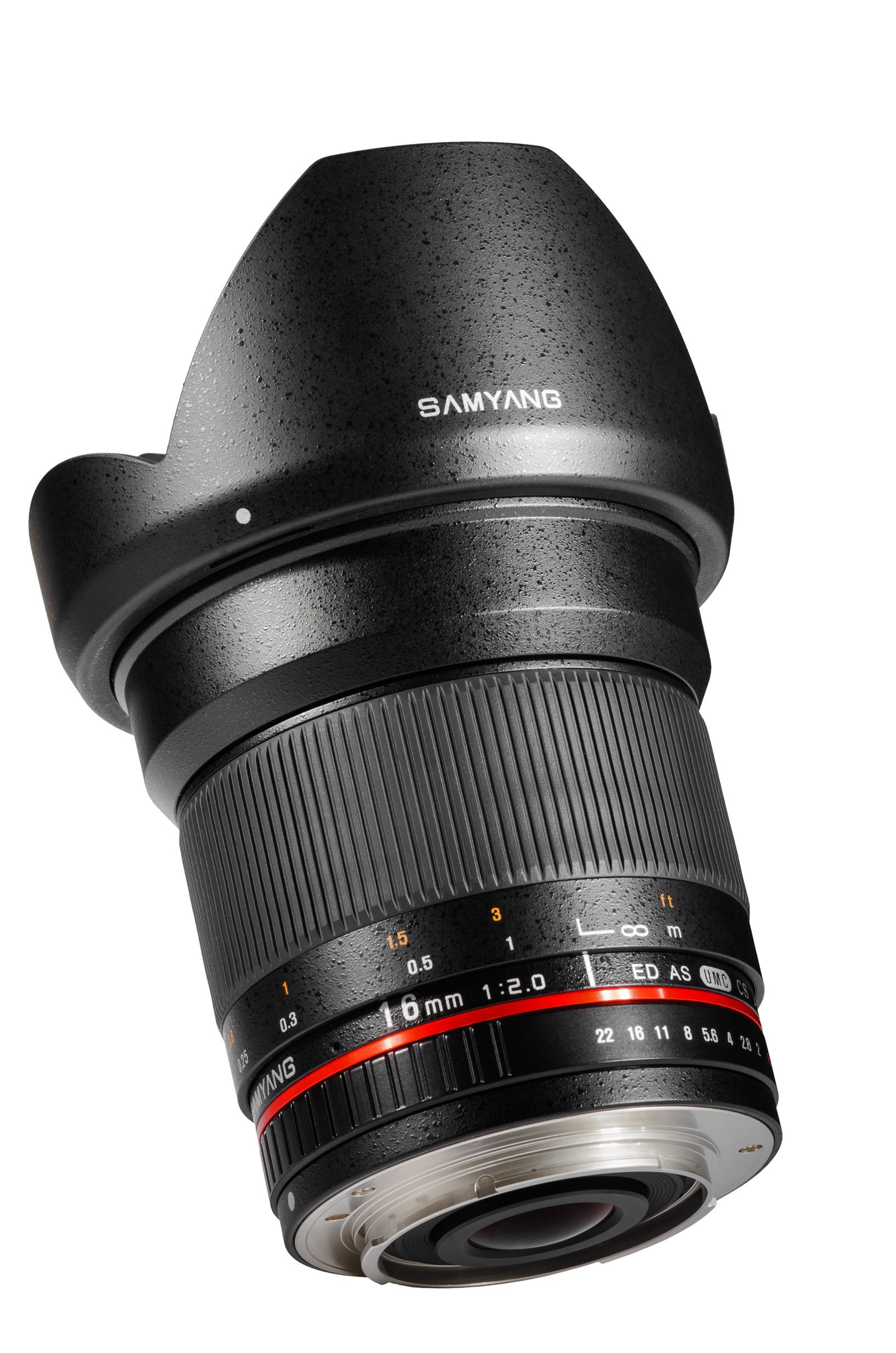 Samyang 16mm f/2.0 Lens - Pentax K - Black