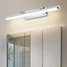 Dehobo Led-spiegellamp voor badkamer, 42 cm, 9 W, met schakelaar, IP44, wandverlichting, neutraal wit, 4000 K, 730 lumen, voor badkamer, badkamerlamp, roestvrij staal, make-uplamp
