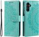 Selected by GSMpunt.nl Mandala Book Case Geschikt voor Samsung Galaxy A36 - Hoesje met Pasjeshouder Groen